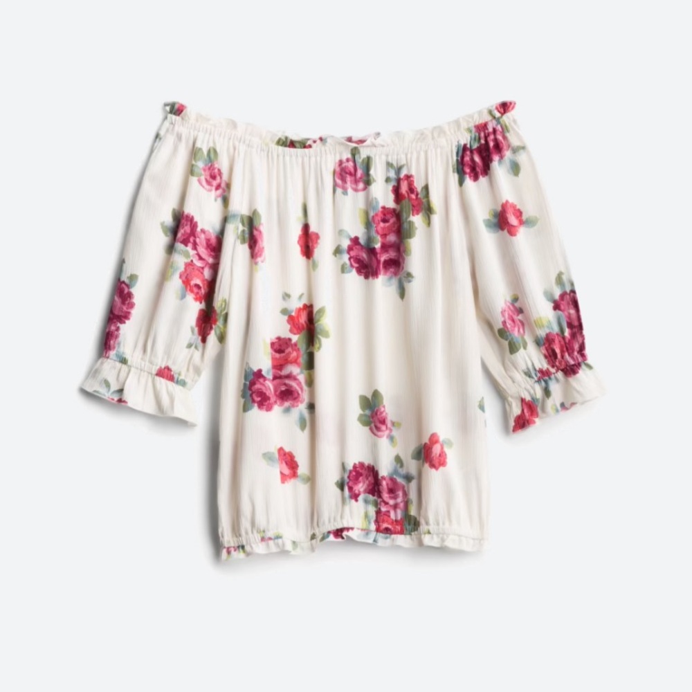 NWT LUQ Brandie Off The Shoulder Top - Picture 1 of 3